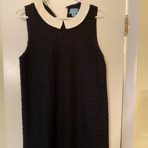 CeCe Medium Peter Pan Black dress sleveless EUC